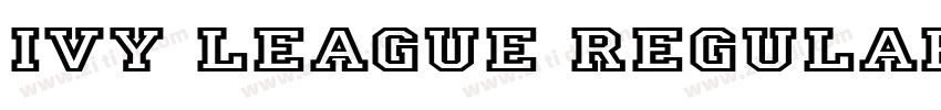 Ivy League Regular字体转换